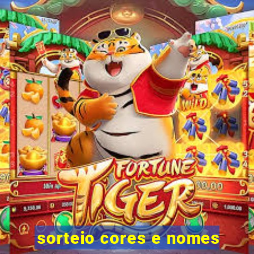 sorteio cores e nomes