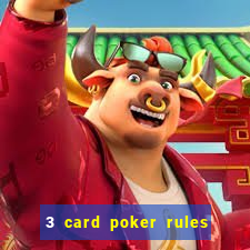 3 card poker rules in casino