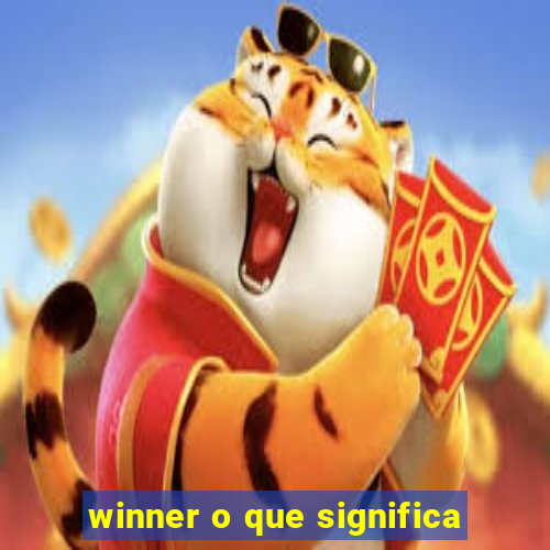 winner o que significa