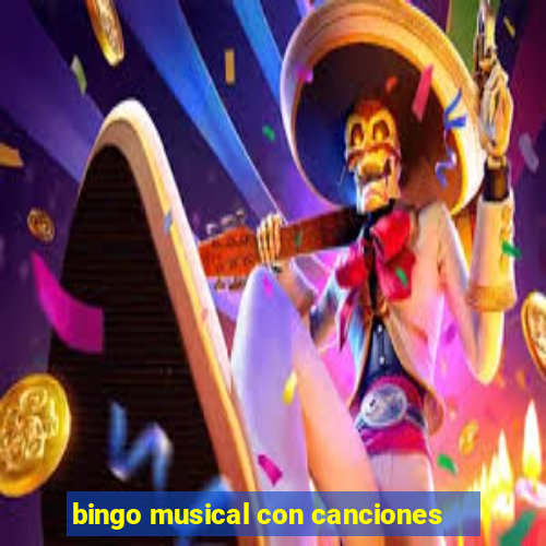 bingo musical con canciones