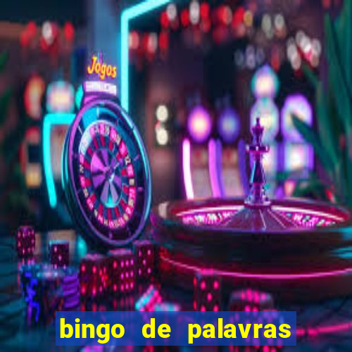 bingo de palavras para 3 ano