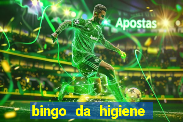 bingo da higiene pessoal para imprimir