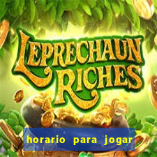 horario para jogar fortune tiger hoje