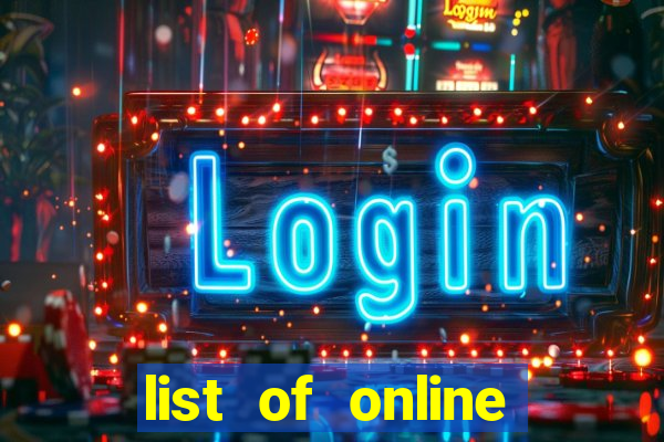 list of online slot sites