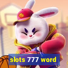 slots 777 word