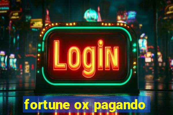 fortune ox pagando