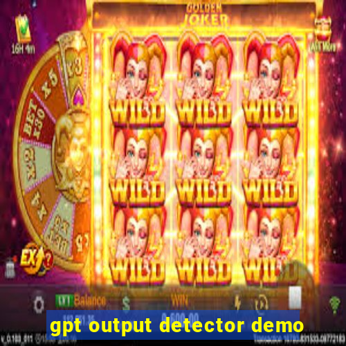 gpt output detector demo