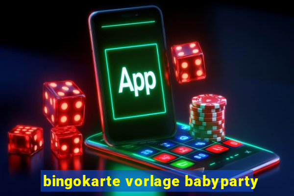 bingokarte vorlage babyparty