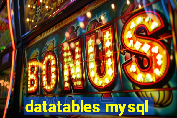 datatables mysql