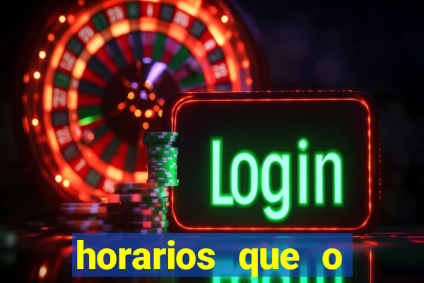 horarios que o tigrinho paga