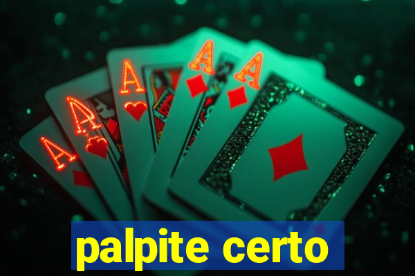 palpite certo