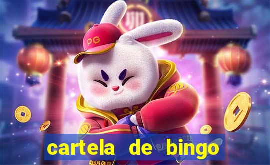 cartela de bingo para chá de bebê