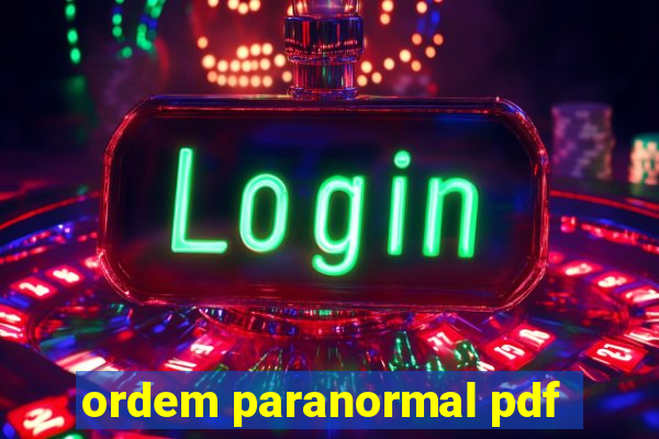 ordem paranormal pdf