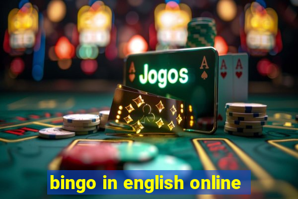 bingo in english online