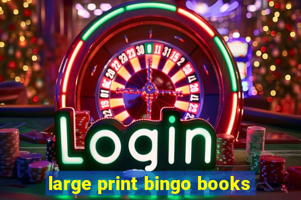 large print bingo books