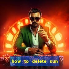 how to delete sun bingo account