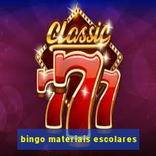 bingo materiais escolares