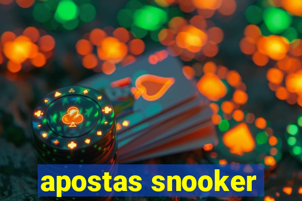 apostas snooker