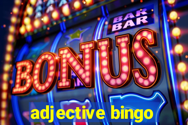 adjective bingo