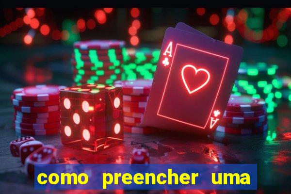 como preencher uma cartela de bingo