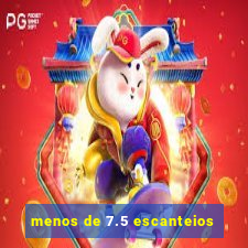 menos de 7.5 escanteios