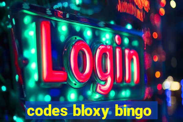 codes bloxy bingo