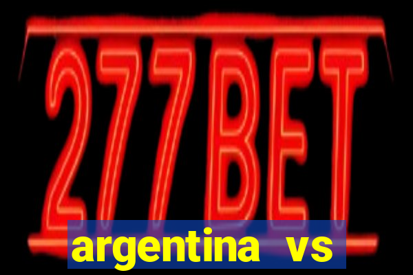 argentina vs colombia ao vivo