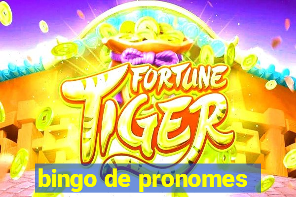 bingo de pronomes