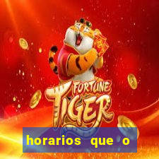 horarios que o fortune tiger paga