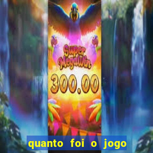 quanto foi o jogo do fluminense