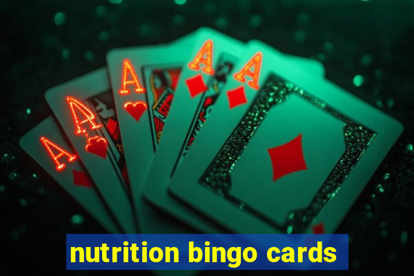 nutrition bingo cards