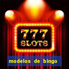 modelos de bingo para imprimir