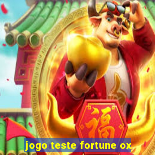 jogo teste fortune ox