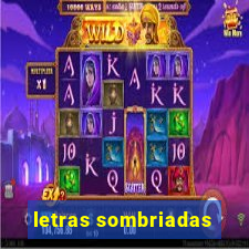 letras sombriadas