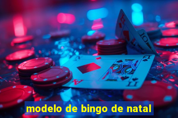 modelo de bingo de natal