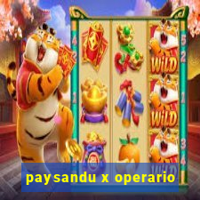 paysandu x operario