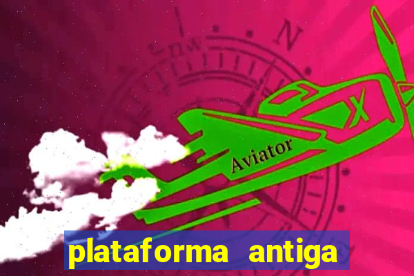 plataforma antiga de jogos