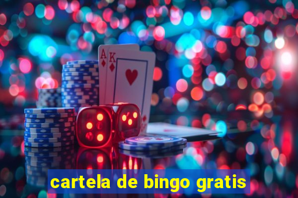 cartela de bingo gratis