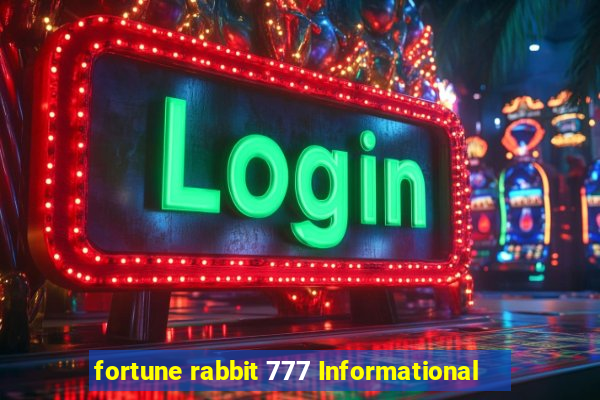 fortune rabbit 777 Informational