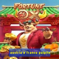 austria x franca palpite