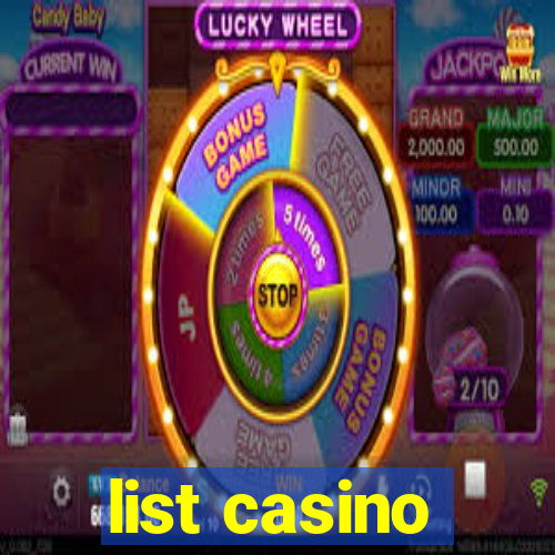 list casino