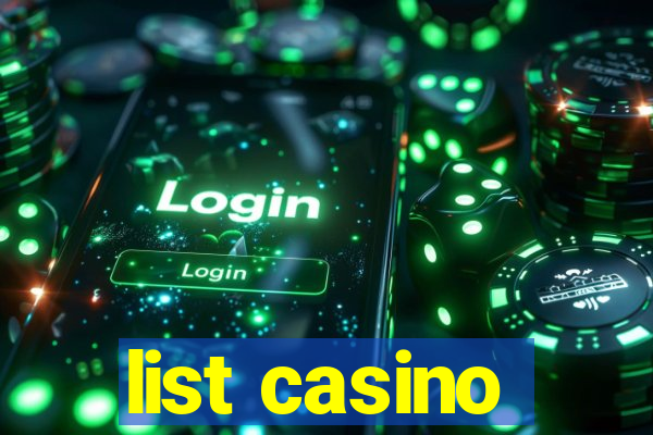 list casino