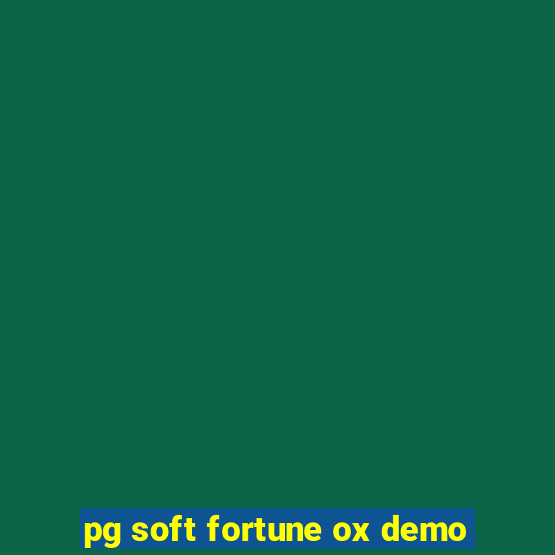 pg soft fortune ox demo