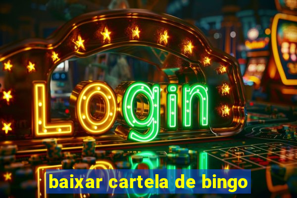 baixar cartela de bingo