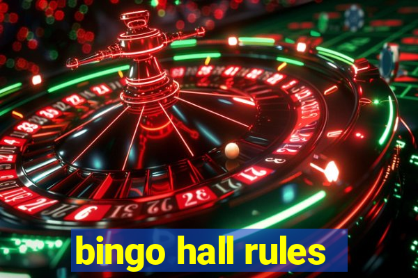 bingo hall rules