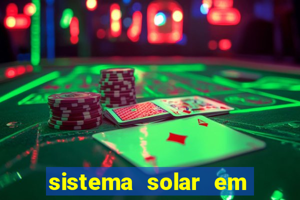 sistema solar em tempo real