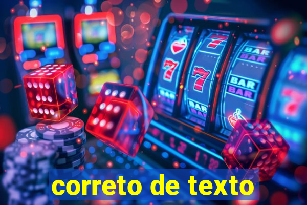 correto de texto