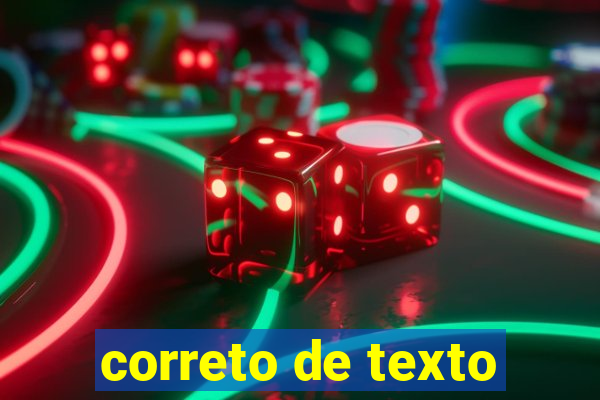 correto de texto