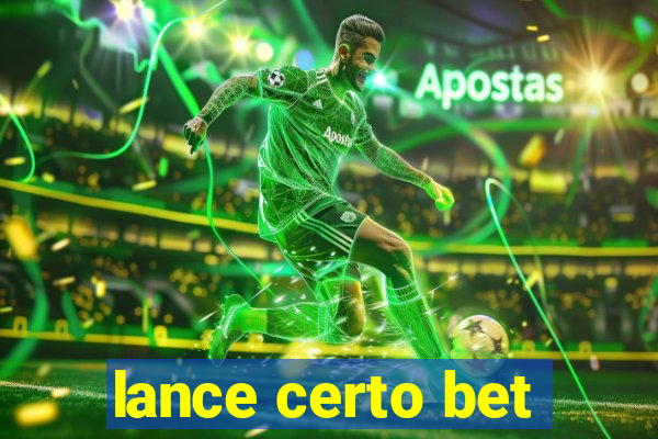 lance certo bet