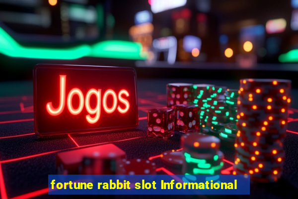 fortune rabbit slot Informational